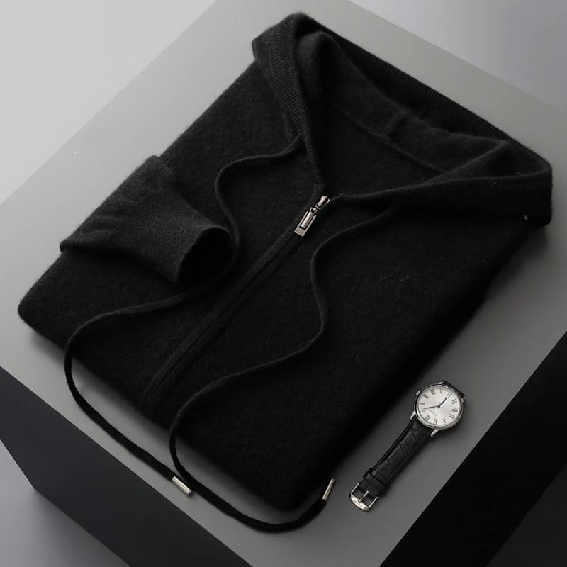 Felpa con cerniera in cashmere André Ferran