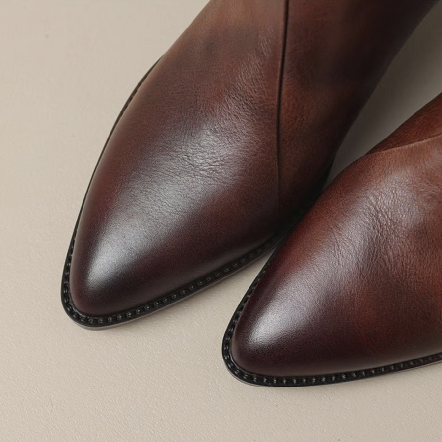 Claudine™ | Stivaletti di lusso con tacco basso