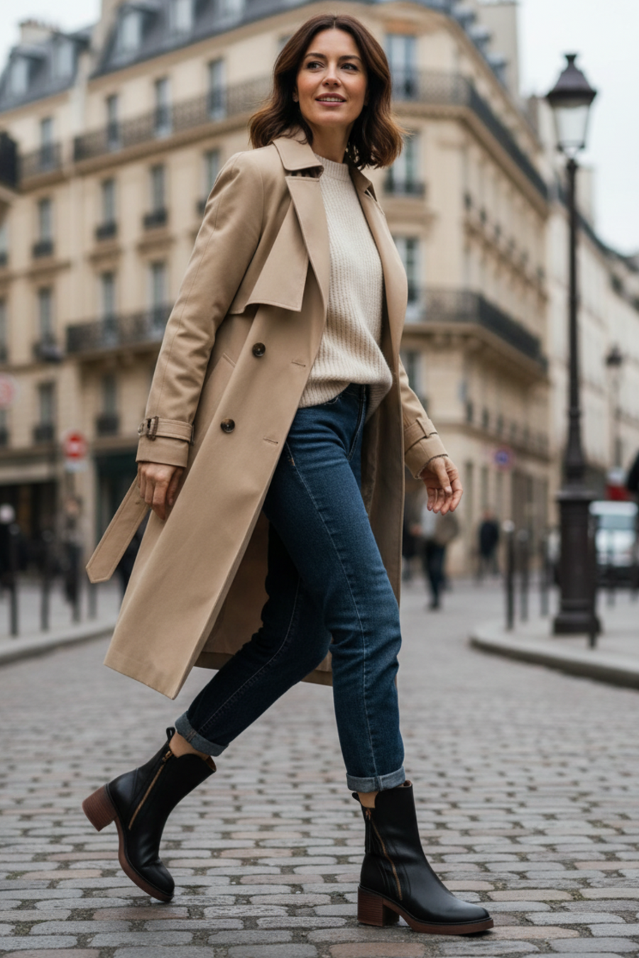 FOSCARI LABEL | Stivaletti con Zip Tacco Comfort Isabelle