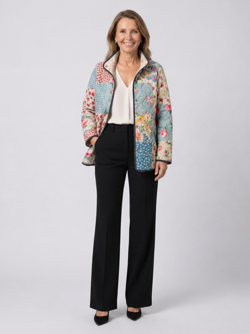 DELACROIX | Giacca trapuntata patchwork floreale Chloé