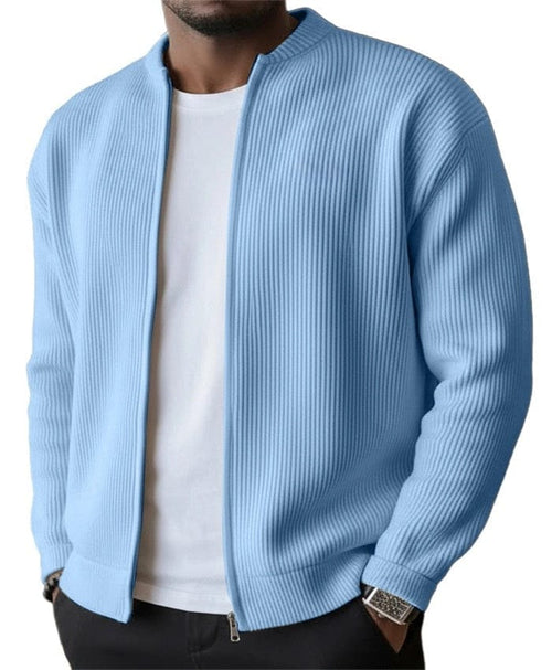 Cardigan con zip a costine André Ferran