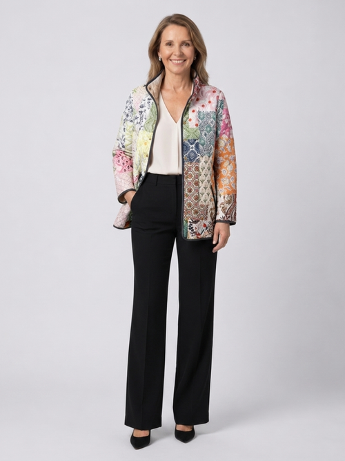 DELACROIX | Giacca Trapuntata Patchwork Bohémien Firenze