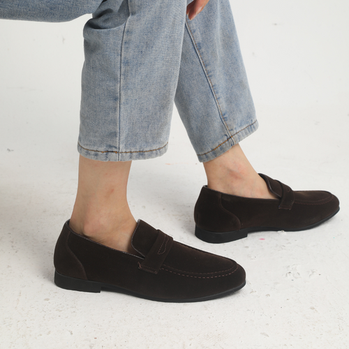 Ana&José | Mocassini in camoscio con fibbia