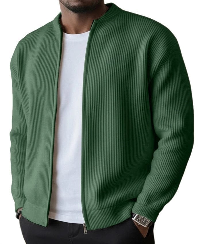 Cardigan con zip a costine André Ferran