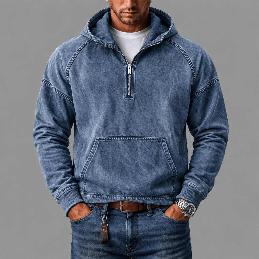 Anorak in Denim Lavato André Ferran