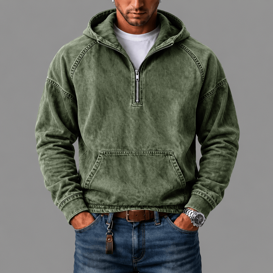 Anorak in Denim Lavato André Ferran