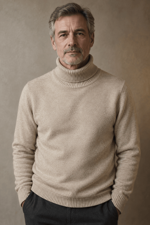 Maglione a collo alto in cashmere André Ferran