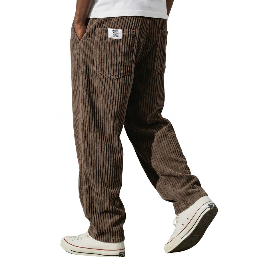 FOSCARI LABEL | Pantaloni larghi a coste