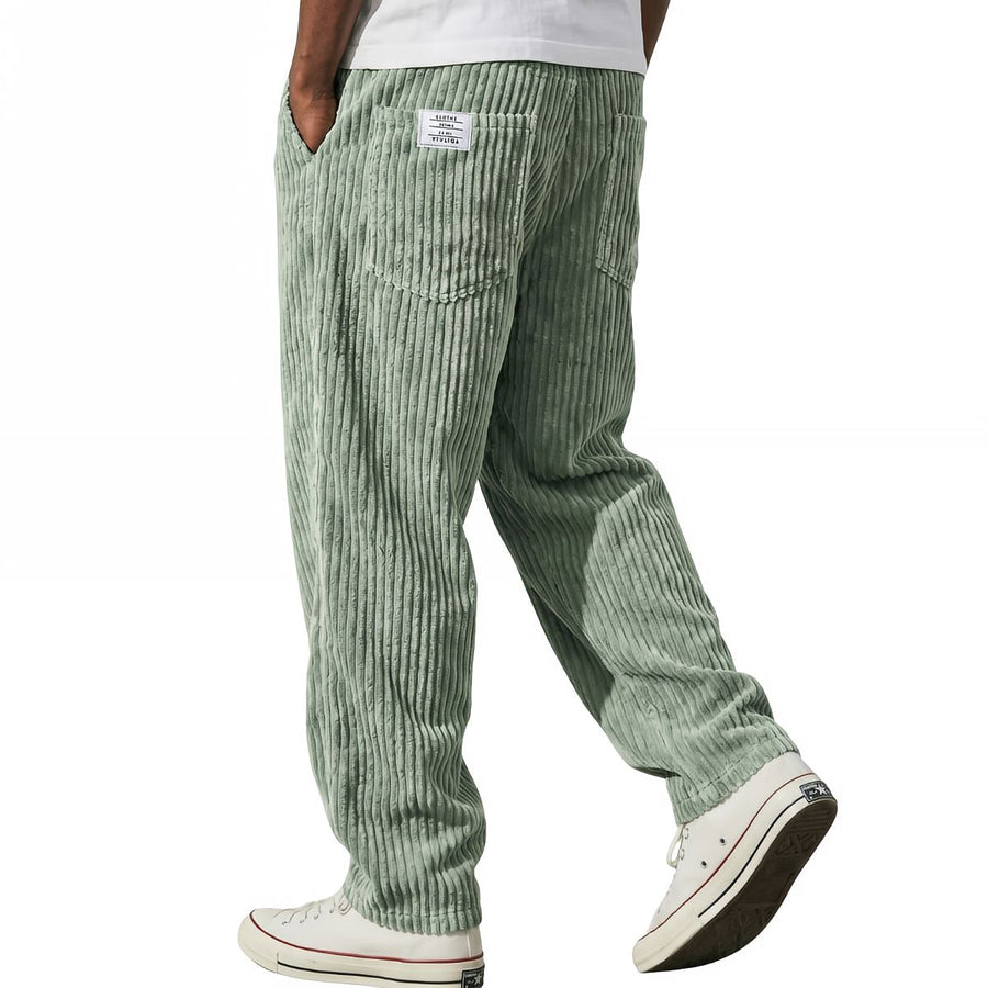 FOSCARI LABEL | Pantaloni larghi a coste