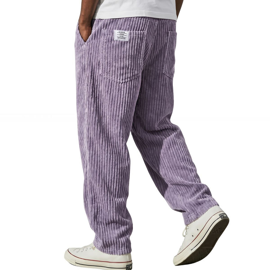 FOSCARI LABEL | Pantaloni larghi a coste