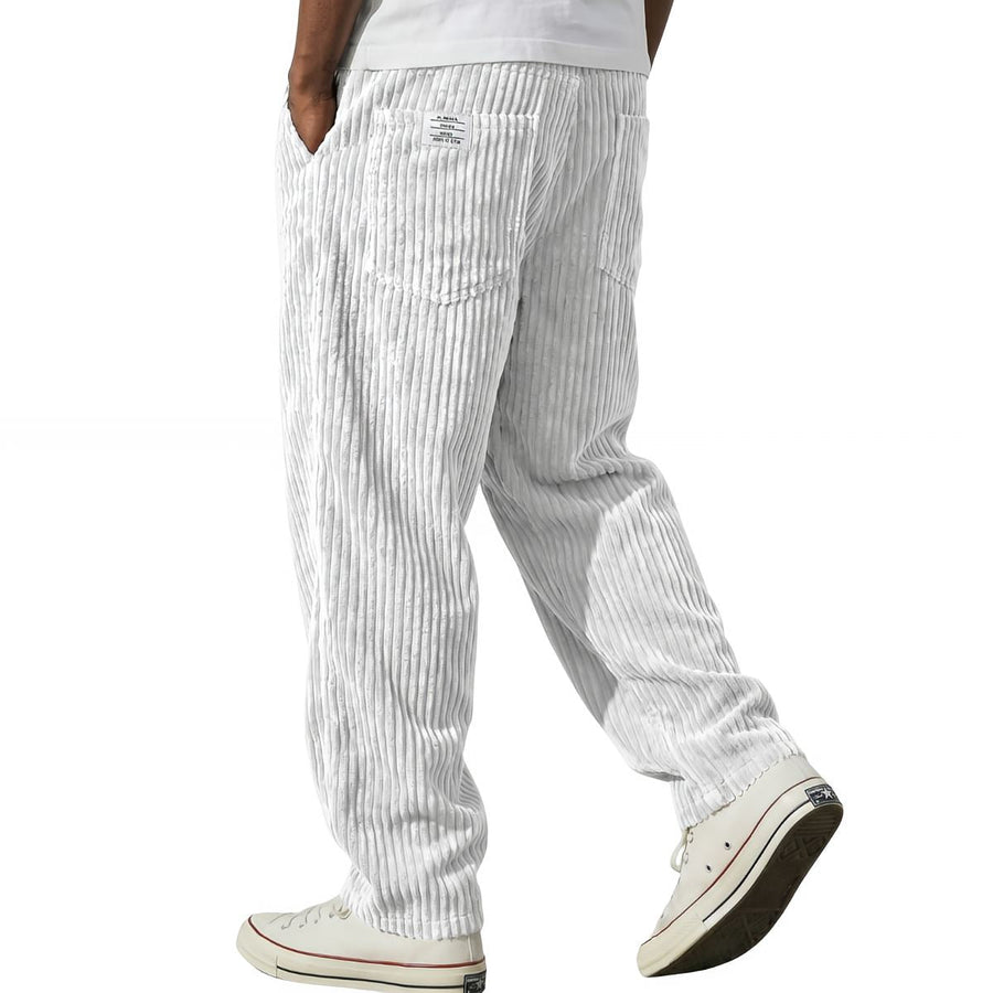 FOSCARI LABEL | Pantaloni larghi a coste