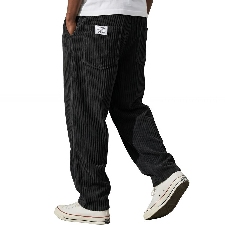FOSCARI LABEL | Pantaloni larghi a coste