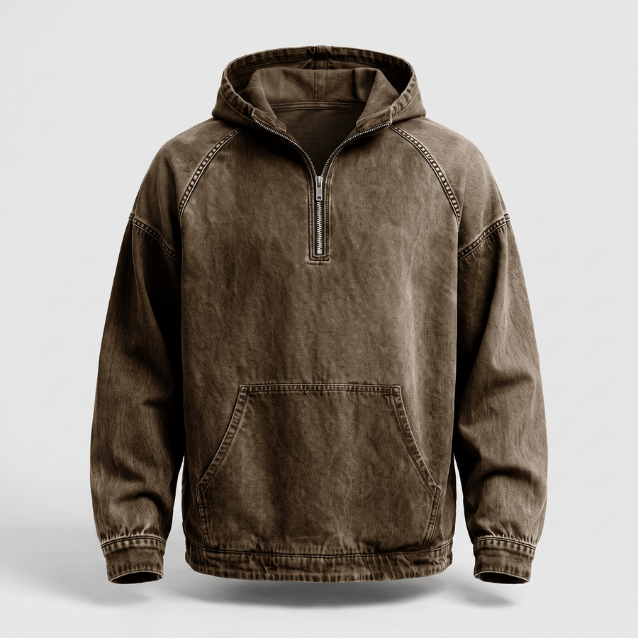 Anorak in Denim Lavato André Ferran
