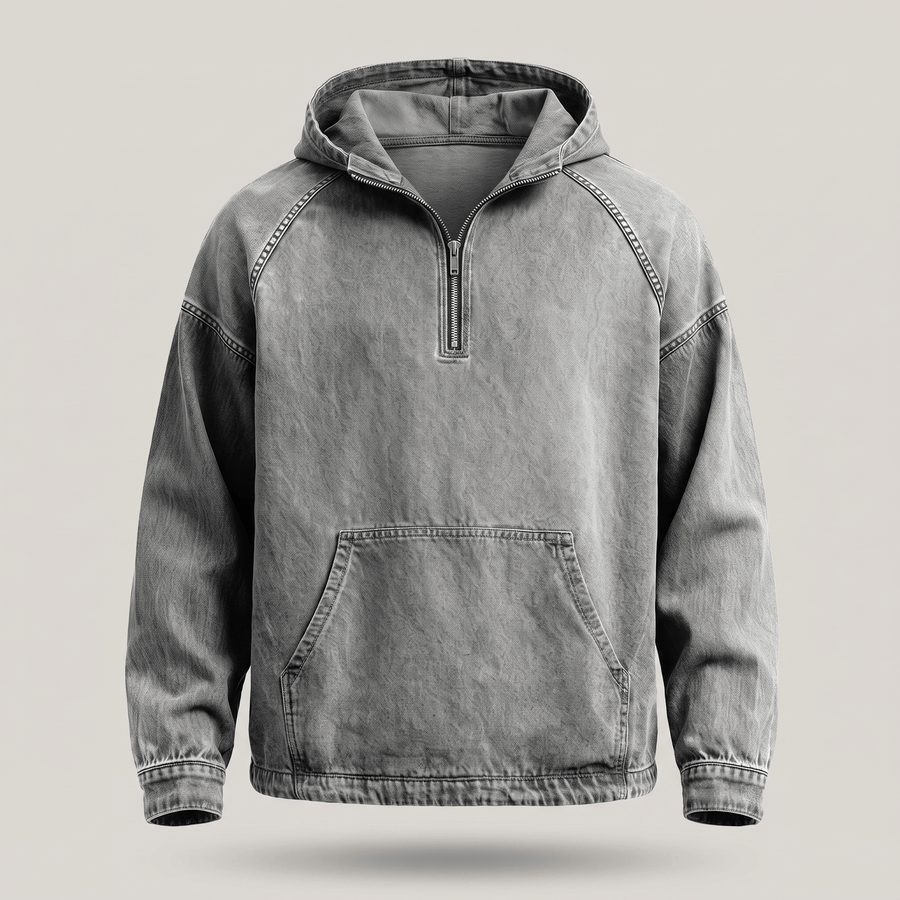 Anorak in Denim Lavato André Ferran