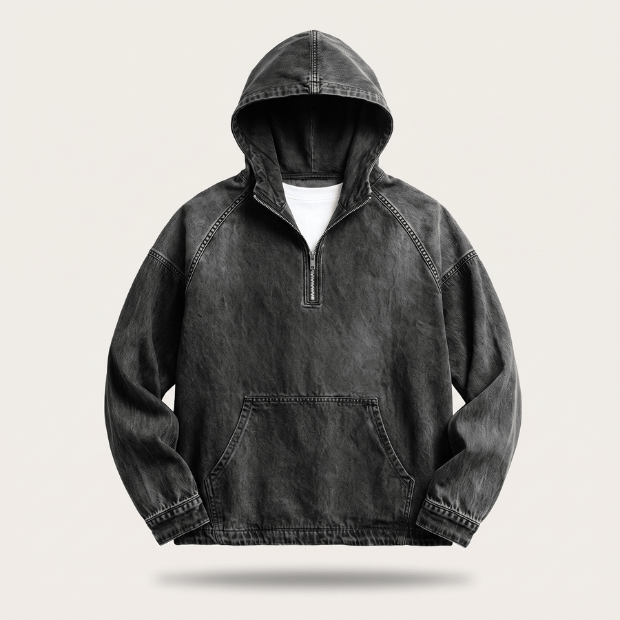 Anorak in Denim Lavato André Ferran