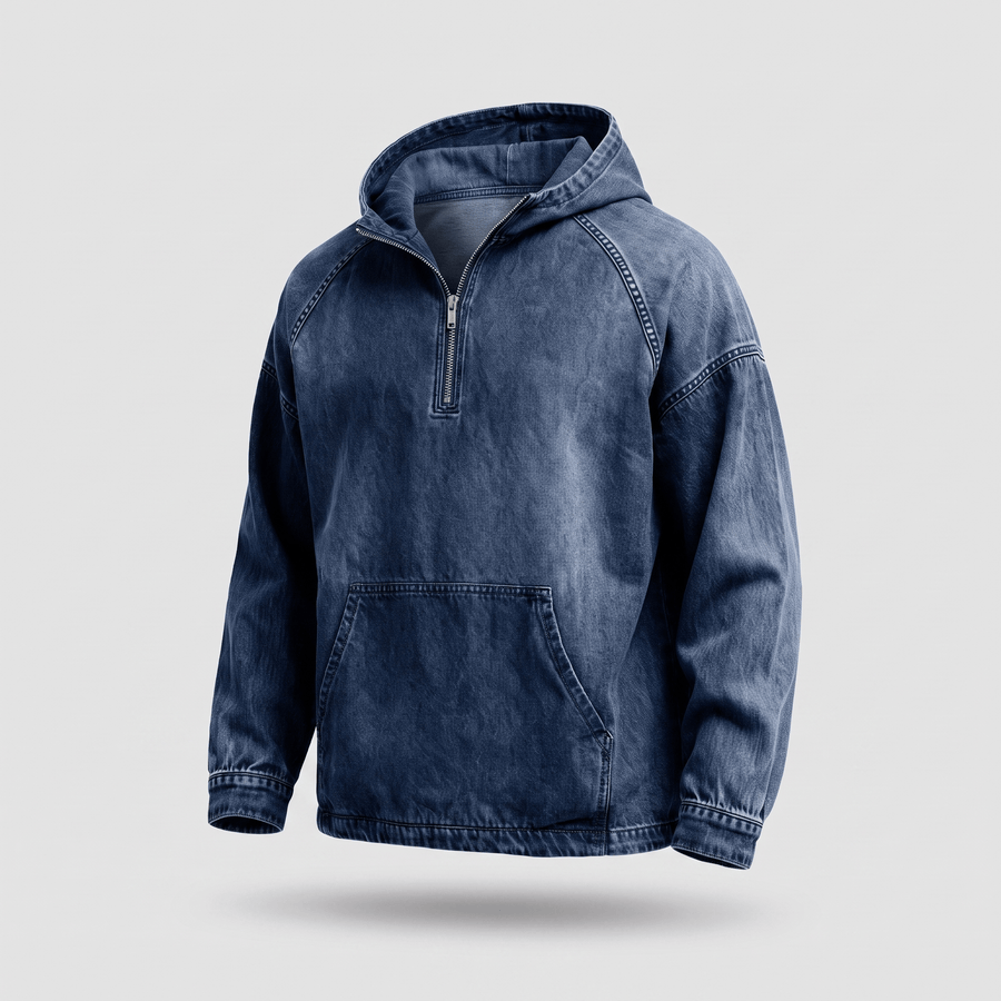 Anorak in Denim Lavato André Ferran