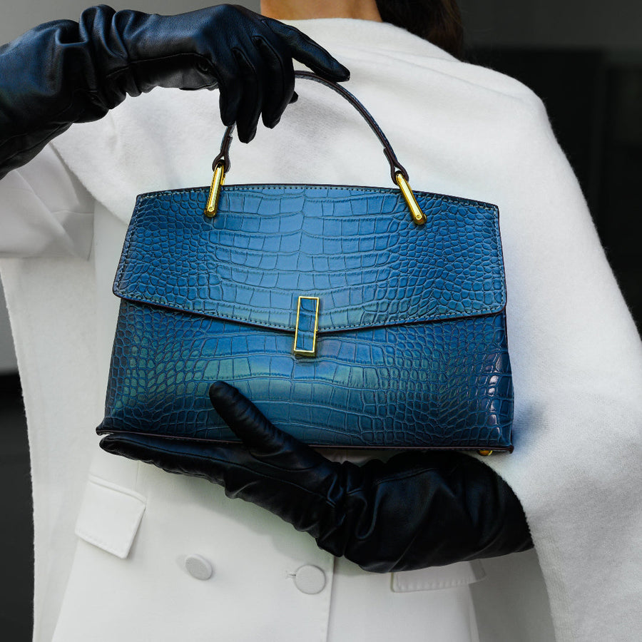 Elisa | Borsa Tote Effetto Coccodrillo