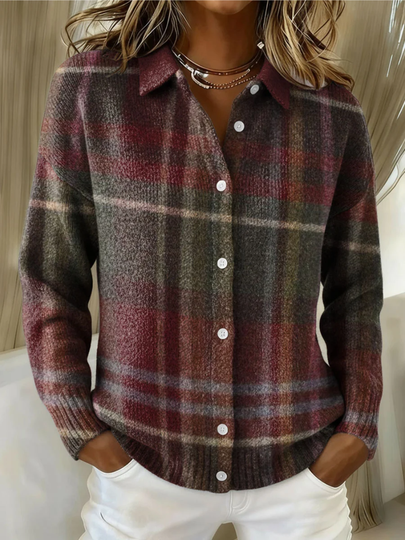 Beverley™ | Cardigan classico a quadri