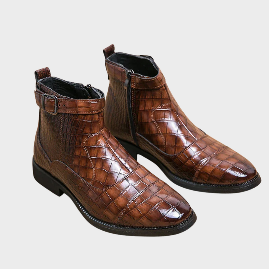 Varel | Stivaletti con fibbia in pelle sintetica