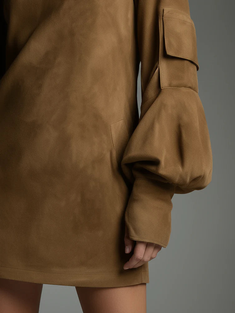 Devrenne | Abito Mini Vintage a Collo Alto