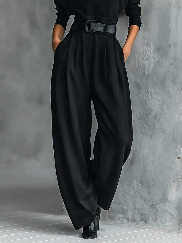Doveline | Completo Maglione a Collo Alto e Pantaloni a Gamba Larga