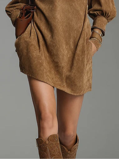 Suzette | Abito Mini con Cerniera al Collo