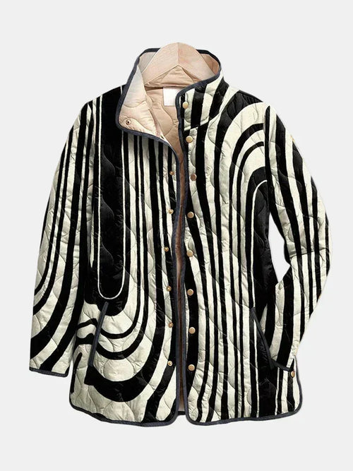 DELACROIX | Giacca trapuntata a stampa zebra Sylvie