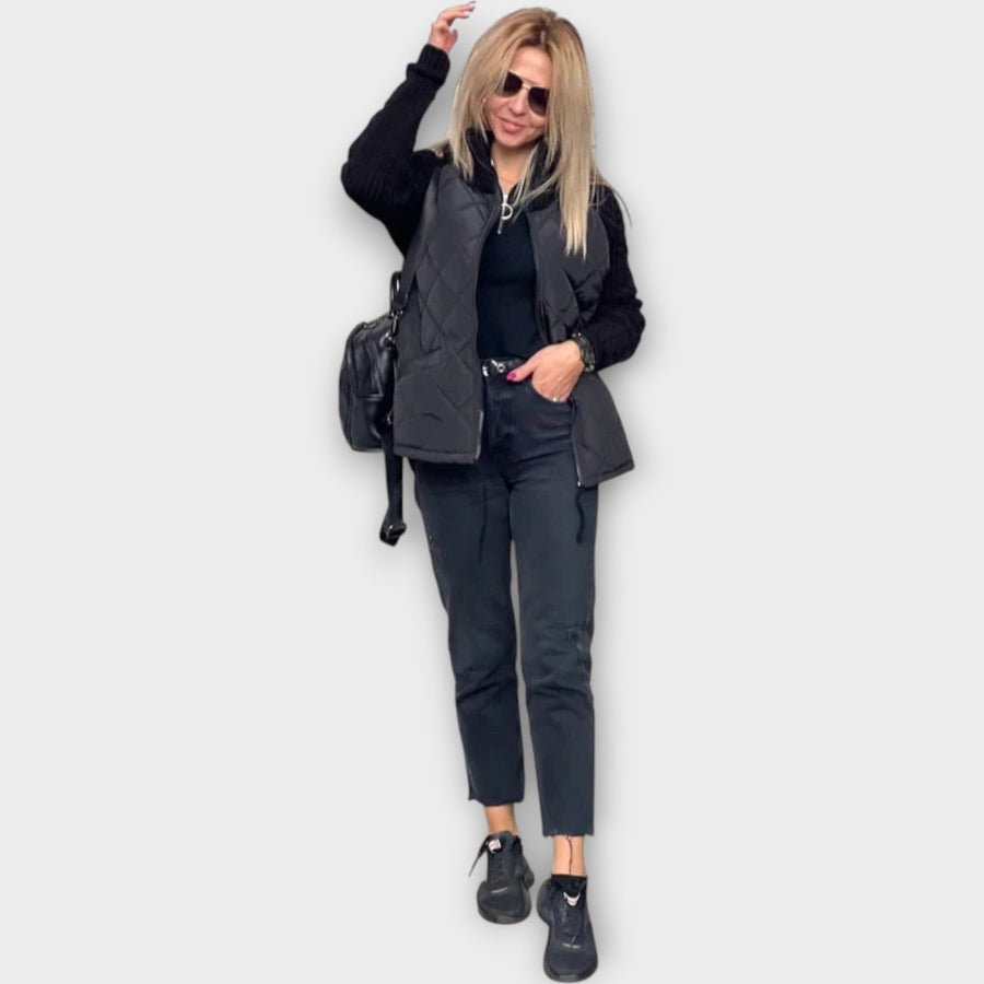 LIVIANE™ | GIACCA CHIC IN MAGLIA RIFINITA