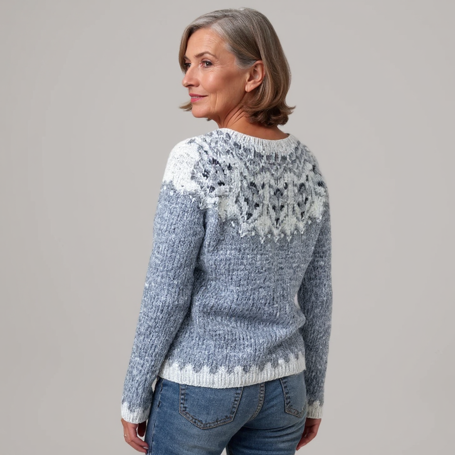 Léa | Maglione con effetto ghiaccio