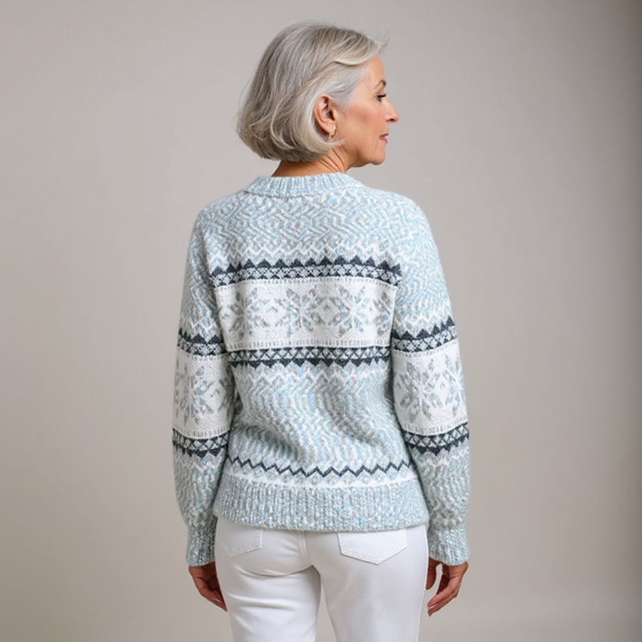 Margot | Maglione con collo alto e fiocchi di neve