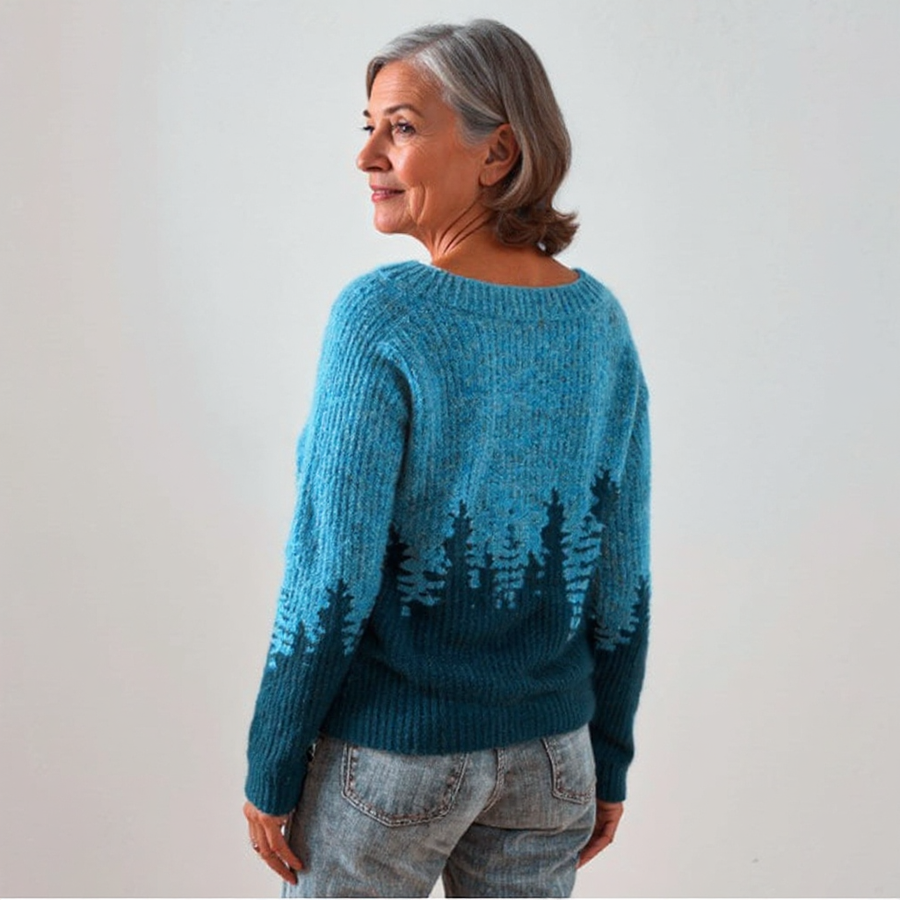 Brigitte | Maglione con motivo boschivo
