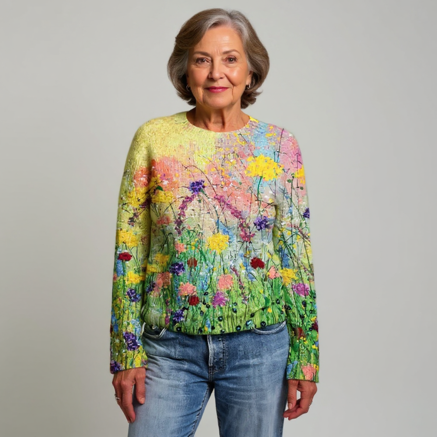 Manon | Maglione con motivo floreale