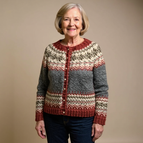 Catherine | Gilet con bottoni e motivo