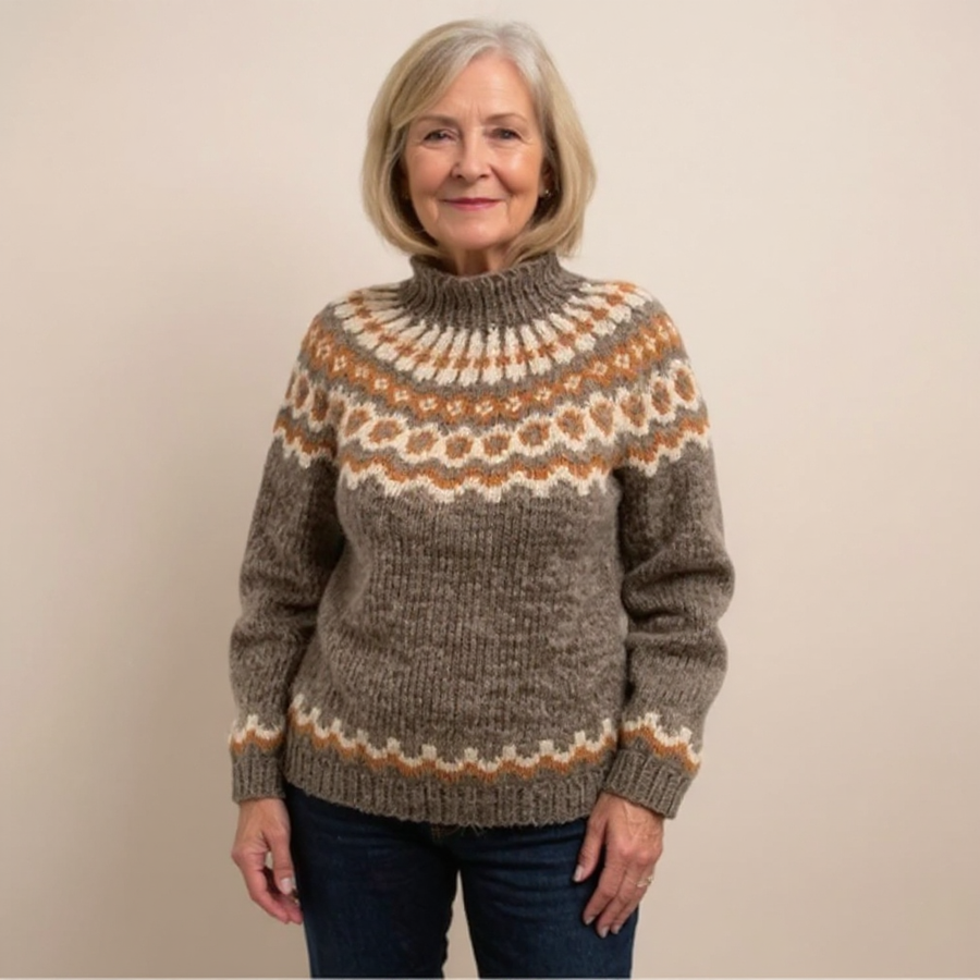 Christine | Maglione con motivo scandinavo