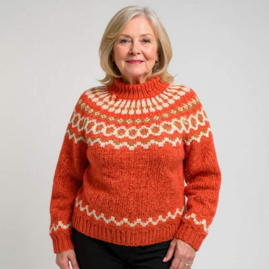 Christine | Maglione con motivo scandinavo