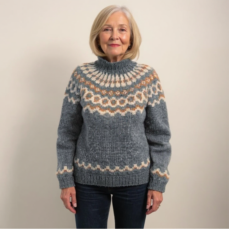 Christine | Maglione con motivo scandinavo