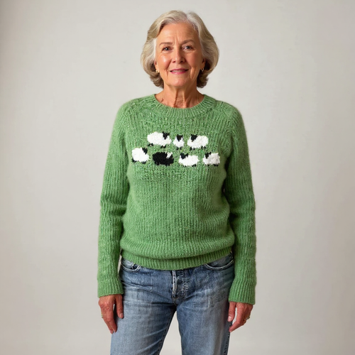 Mathilde | Maglione con motivo di pecore