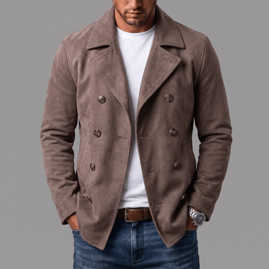 Cappotto in camoscio André Ferran