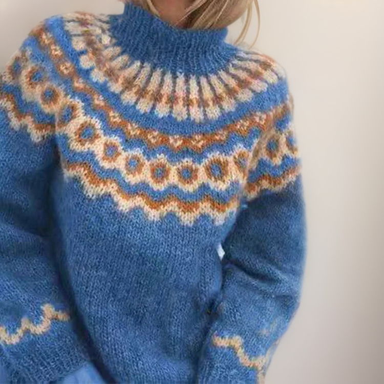 Christine | Maglione con motivo scandinavo