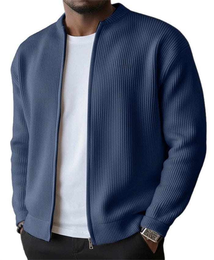 Cardigan con zip a costine André Ferran