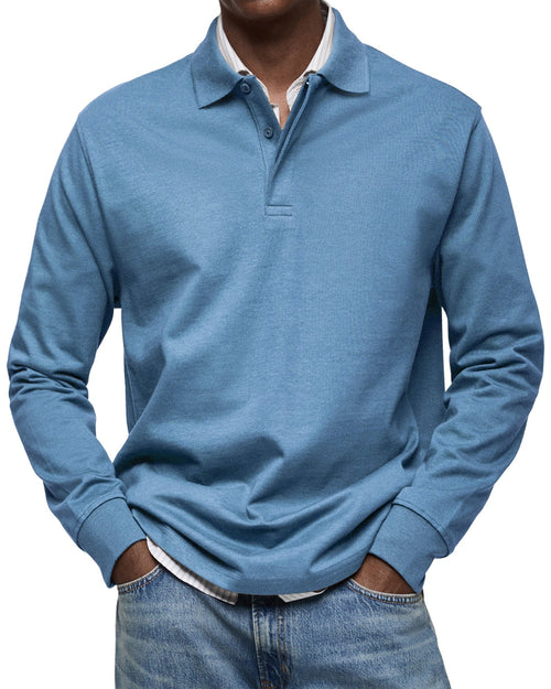 FOSCARI LABEL | POLO DI LUSSO A MANICHE LUNGHE