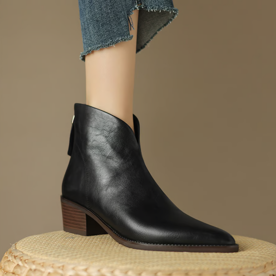 Claudine™ | Stivaletti di lusso con tacco basso