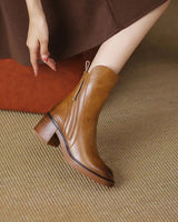 FOSCARI LABEL | Stivaletti con Zip Tacco Comfort Isabelle