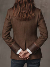 Gisèle | Blazer con Inserti a Motivo a V
