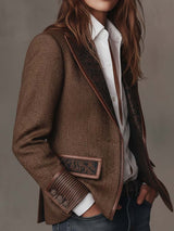 Gisèle | Blazer con Inserti a Motivo a V