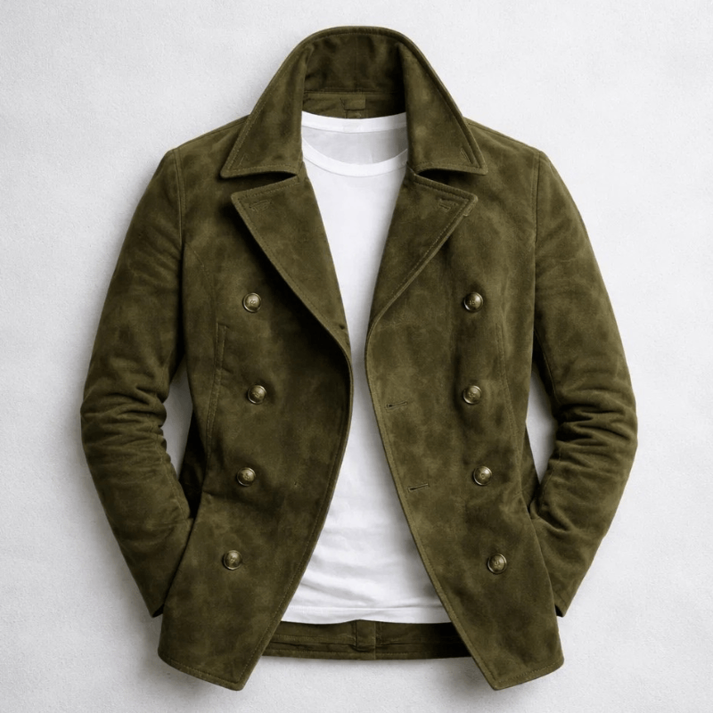 Cappotto in camoscio André Ferran