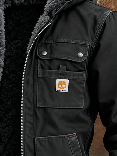 Giacca invernale con tasche multifunzionali strutturate