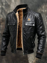 Herenjas Canada | Giacca in similpelle con spalle imbottite