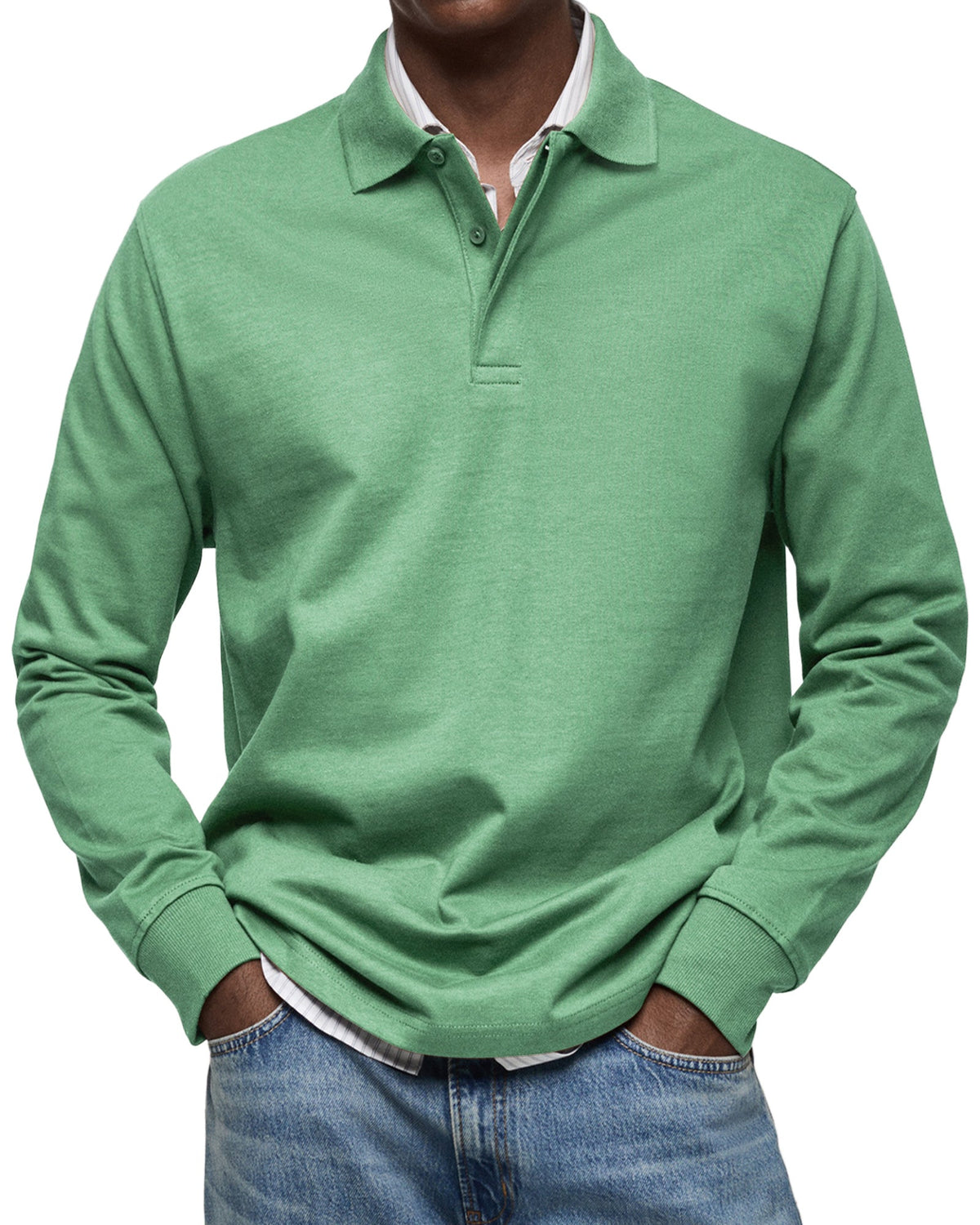 FOSCARI LABEL | POLO DI LUSSO A MANICHE LUNGHE