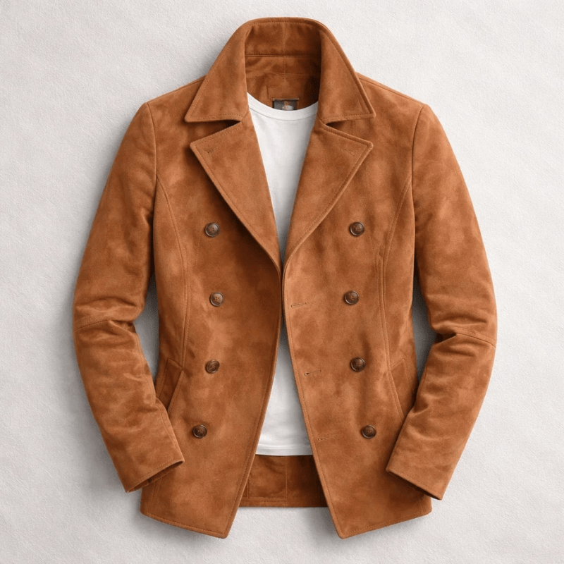 Cappotto in camoscio André Ferran